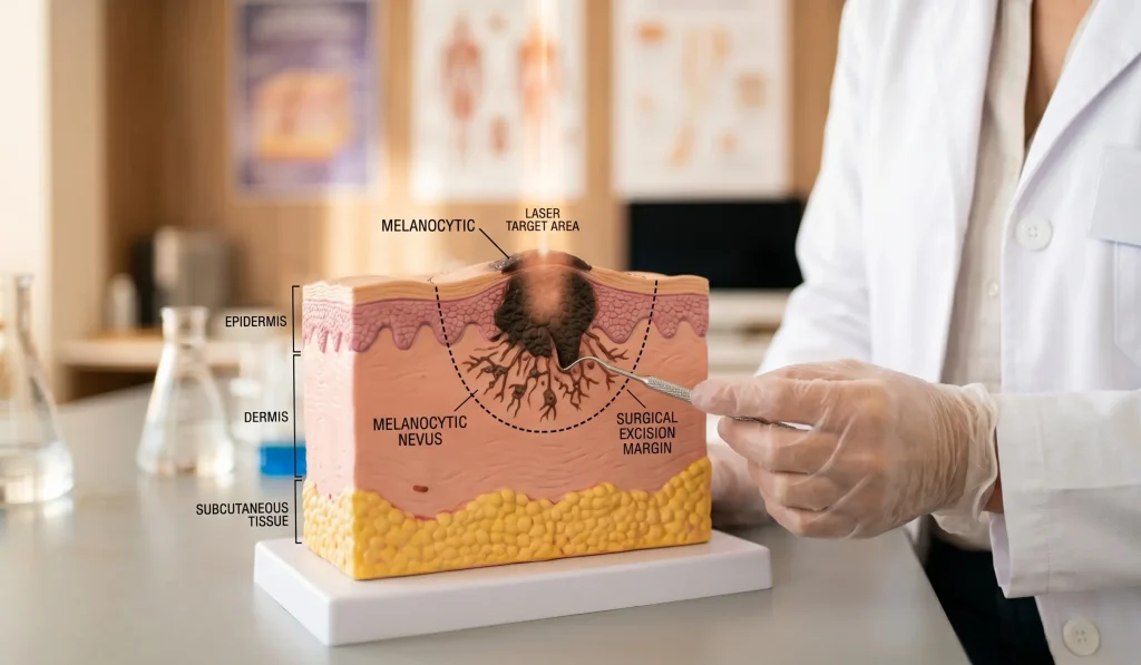 Mole-Entfernung Anatomie-Modell