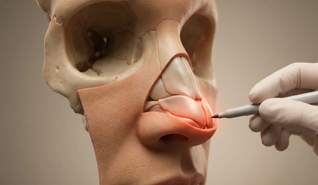 Anatomie des Nasenknorpels