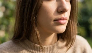 woman with lip lift