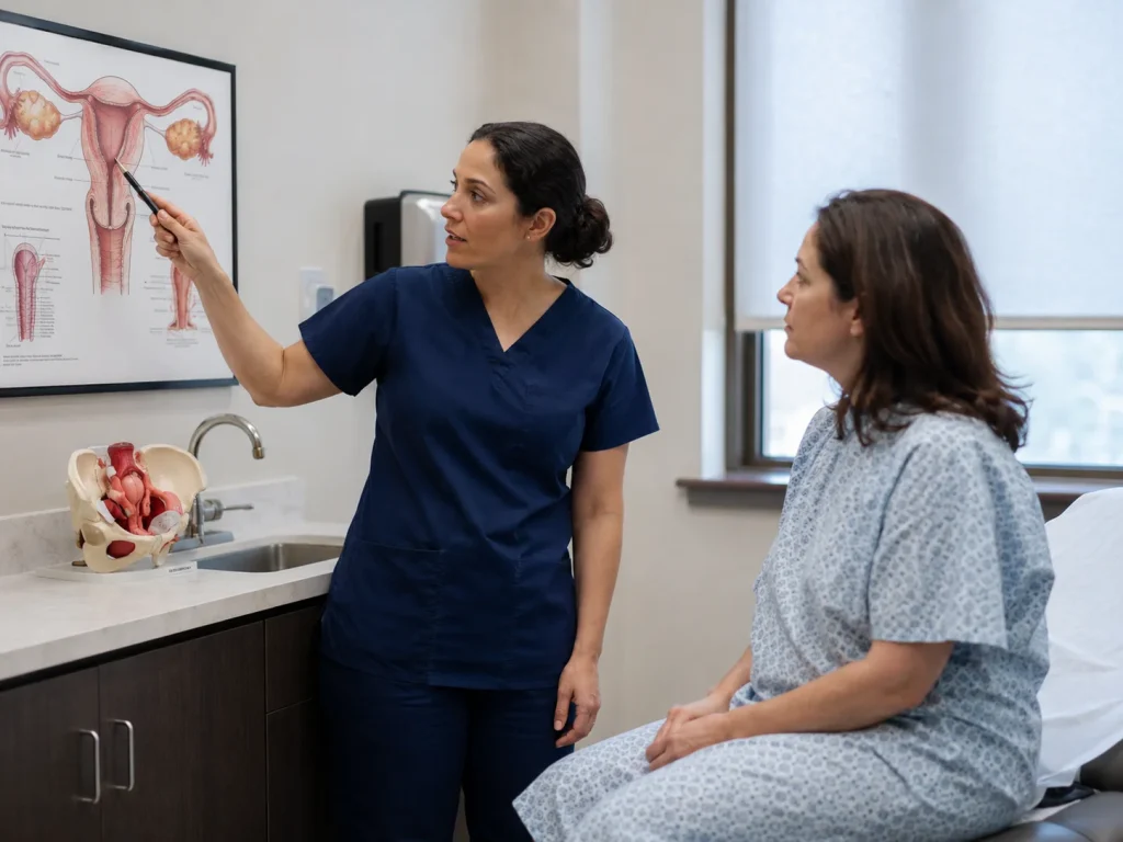 a total hysterectomy
