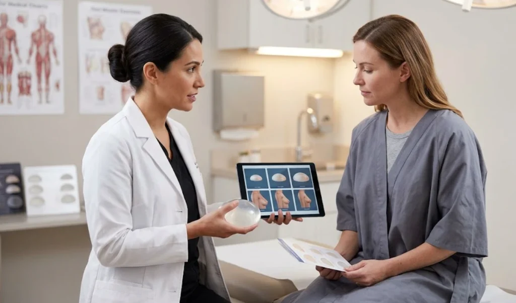 breast implant sizing consultation options explanation
