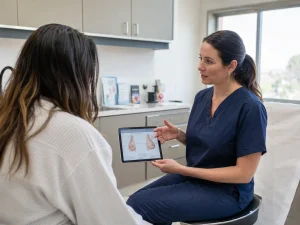 breast reduction consultation for breast sagging
