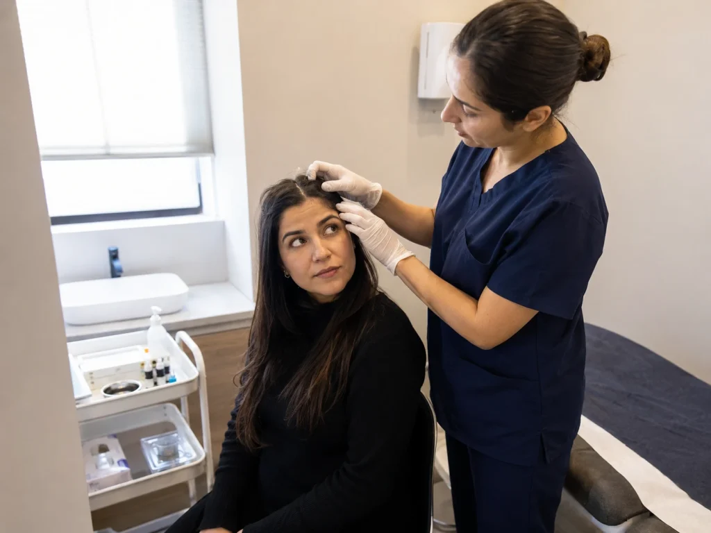 mesotherapy scalp assessment session