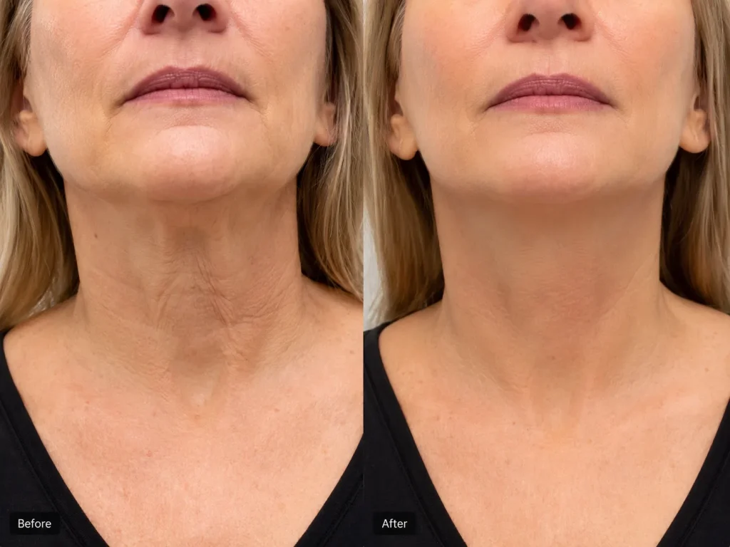 neck lift before and after