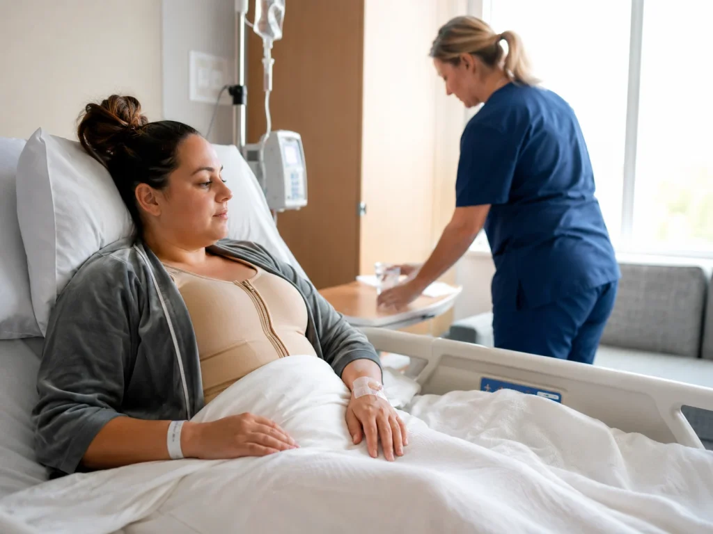 recovery time in bed after breast reduction