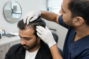 hair transplant patient hair consultation