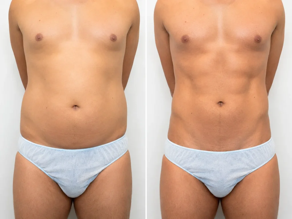 before after photos of high definition lipo
