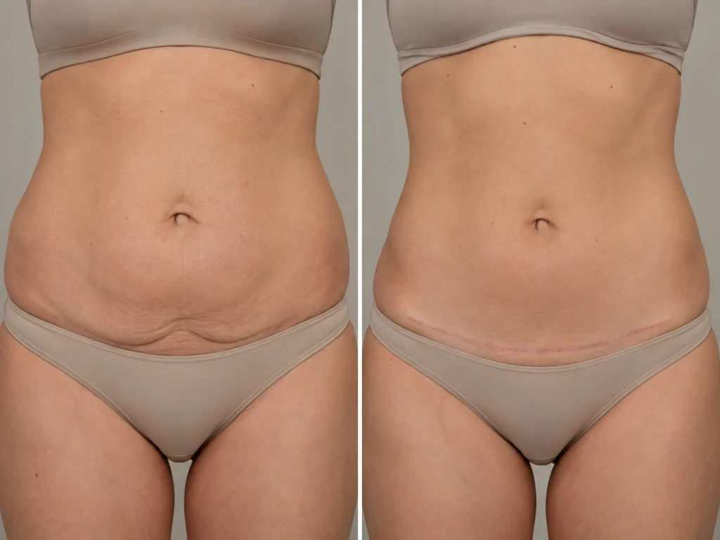 how does a tummy tuck change your body before and after