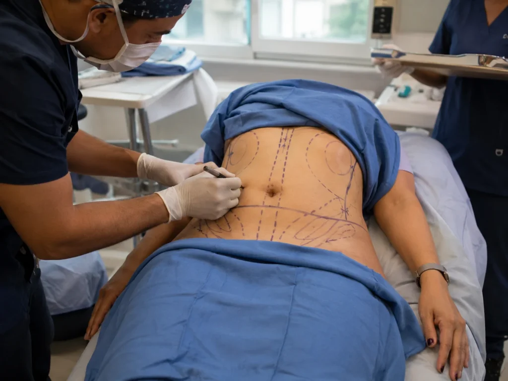 liposuction and tummy tuck procedures