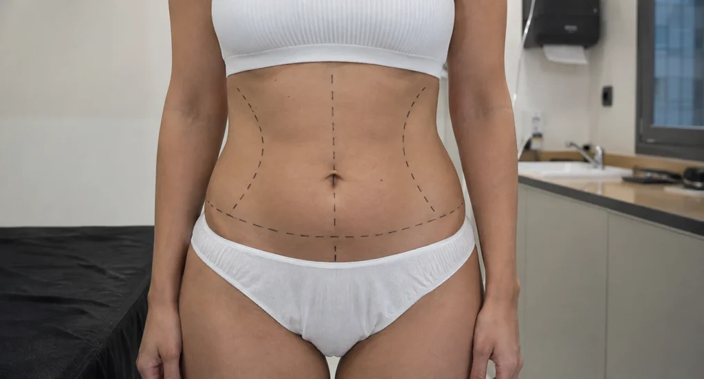 tummy tuck procedures with lines